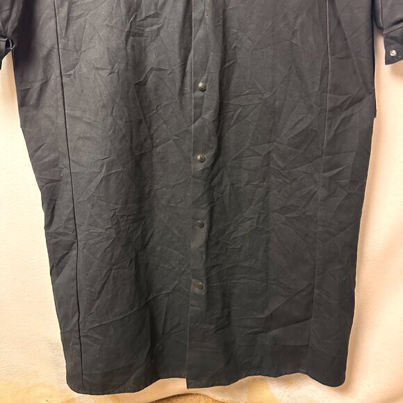 Saddlesmith Outfitters jacket men 2XL XXL Western Duster black corduroy‎ collar - Picture 5 of 7